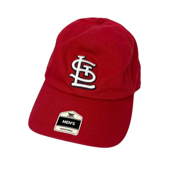 Fan Favorite St. Louis Cardinals Mens Red Adjustable Baseball Cap Strapback - Picture 1 of 9